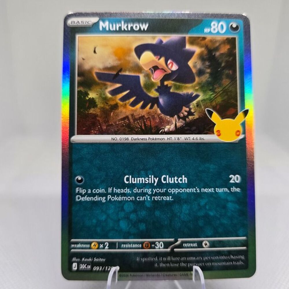 Murkrow #93 Pokemon 30th Celebration